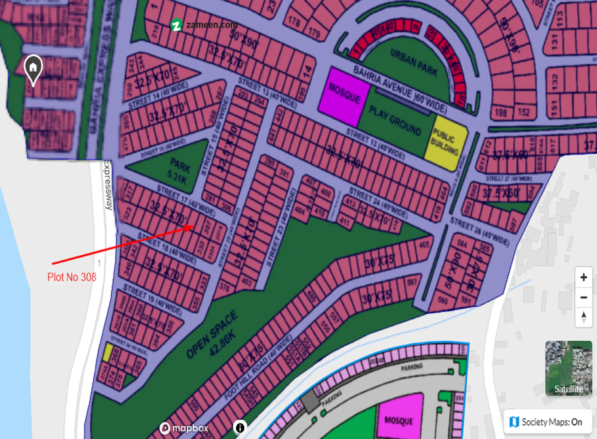View of 5 Marla Commercial Plot in River View Commercial, Bahria Town Phase 7